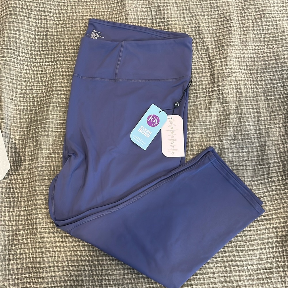 Joy Mangano Blue Leggings 2X brand new with tags